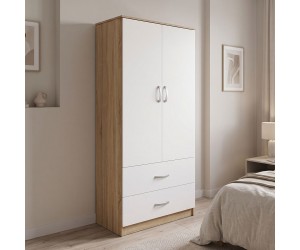 Ντουλάπα δίφυλλη Athos pakoworld σε Sonoma απόχρωση 80x42x180εκ Ντουλάπα δίφυλλη Athos pakoworld σε Sonoma απόχρωση 80x42x180εκ
