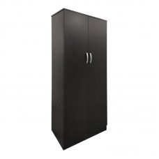 Ντουλάπα δίφυλλη Athos pakoworld σε wenge απόχρωση 80x42x180εκ