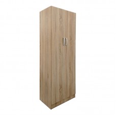 Ντουλάπα δίφυλλη Athos pakoworld σε sonoma απόχρωση 60x42x180εκ