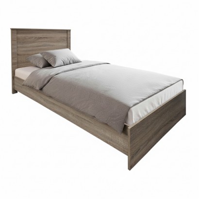 Κρεβάτι Athos pakoworld σε sonoma απόχρωση 90x190εκ Κρεβάτι Athos pakoworld σε sonoma απόχρωση 90x190εκ