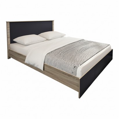 Κρεβάτι Athos pakoworld σε sonoma-ανθρακί απόχρωση 160x200εκ Κρεβάτι Athos pakoworld σε sonoma-ανθρακί απόχρωση 160x200εκ