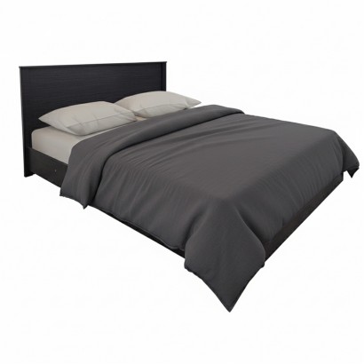 Κρεβάτι Athos pakoworld σε wenge απόχρωση 160x200εκ