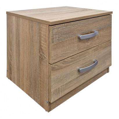 Κομοδίνο Athos pakoworld σε sonoma απόχρωση 48x40x41.5εκ Κομοδίνο Athos pakoworld σε sonoma απόχρωση 48x40x41.5εκ
