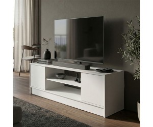 Έπιπλο τηλεόρασης Sasa pakoworld λευκό 120x35x41.5εκ Έπιπλο τηλεόρασης Sasa pakoworld λευκό 120x35x41.5εκ