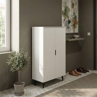 Παπουτσοθήκη-ντουλάπα Oufelia pakoworld λευκό 60x32.5x134.5εκ