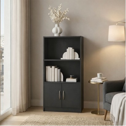 Βιβλιοθήκη Tekaro pakoworld ανθρακί 60x30x120εκ Βιβλιοθήκη Tekaro pakoworld ανθρακί 60x30x120εκ