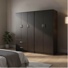 Ντουλάπα πεντάφυλλη Athos Ι pakoworld wenge 170x42x180εκ Ντουλάπα πεντάφυλλη Athos Ι pakoworld wenge 170x42x180εκ