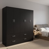 Ντουλάπα πεντάφυλλη με πατάρι Athos pakoworld wenge 170x42x240εκ Ντουλάπα πεντάφυλλη με πατάρι Athos pakoworld wenge 170x42x240εκ