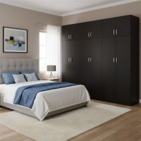 Ντουλάπα εξάφυλλη με πατάρι Athos ΙΙ pakoworld wenge 240x42x240εκ Ντουλάπα εξάφυλλη με πατάρι Athos ΙΙ pakoworld wenge 240x42x240εκ