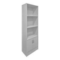 Βιβλιοθήκη Tekaro pakoworld λευκό 57x33x180εκ Βιβλιοθήκη Tekaro pakoworld λευκό 57x33x180εκ