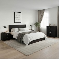 Σετ Κρεβατοκάμαρας Athos Wenge με Κρεβάτι 140x200εκ Σετ 4τεμ