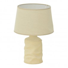 Επιτραπέζιο φωτιστικό Wabbi Inart Ε27 κεραμικό σε μπεζ απόχρωση Φ28x41εκ