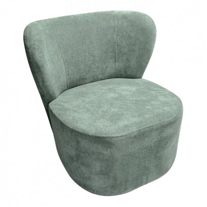 Πολυθρόνα Veridian pakoworld ύφασμα σε φυστικί απόχρωση 63x70x66εκ