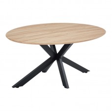 Τραπέζι Makrey pakoworld sonoma mdf- μαύρα μεταλλικά πόδια 160x90x75εκ Τραπέζι Makrey pakoworld sonoma mdf- μαύρα μεταλλικά πόδια 160x90x75εκ