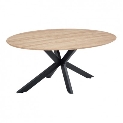 Τραπέζι Makrey pakoworld sonoma mdf- μαύρα μεταλλικά πόδια 180x90x75εκ Τραπέζι Makrey pakoworld sonoma mdf- μαύρα μεταλλικά πόδια 180x90x75εκ