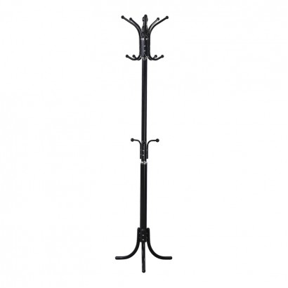 Καλόγερος Mendora pakoworld μέταλλο σε μαύρη απόχρωση 40x40x180εκ