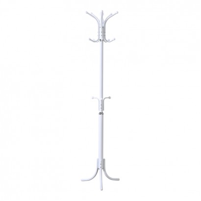 Καλόγερος Mendora pakoworld μέταλλο σε λευκή απόχρωση 40x40x180εκ