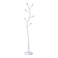 Καλόγερος Portu pakoworld μέταλλο σε λευκή-φυσική απόχρωση Φ30x170εκ