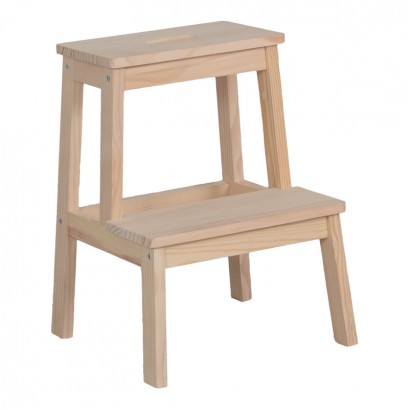 Σκαλοσκαμπό Tiere pakoworld ξύλο πεύκου σε φυσική απόχρωση 36x36x49εκ
