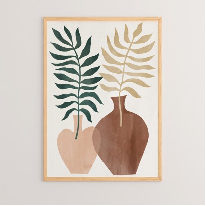 Πίνακας Zela pakoworld με ψηφιακή εκτύπωση και πλαίσιο 33x1.5x48εκ