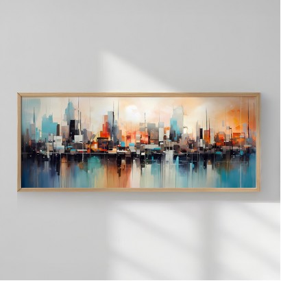 Πίνακας Xenbo pakoworld με ψηφιακή εκτύπωση και πλαίσιο 120x2x50εκ