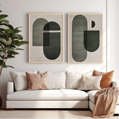 Πίνακας Edramy pakoworld δίπτυχος με ψηφιακή εκτύπωση και πλαίσιο 33x1.5x48εκ