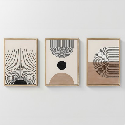 Πίνακας Lagon pakoworld τρίπτυχος με ψηφιακή εκτύπωση και πλαίσιο 33x1.5x48εκ