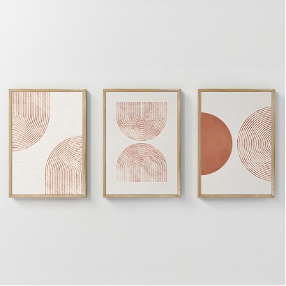 Πίνακας Chilen pakoworld τρίπτυχος με ψηφιακή εκτύπωση και πλαίσιο 33x1.5x48εκ