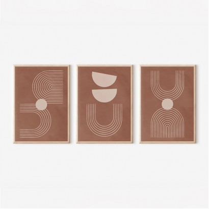 Πίνακας Banba pakoworld τρίπτυχος με ψηφιακή εκτύπωση και πλαίσιο 33x1.5x48εκ