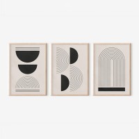 Πίνακας Nuvia pakoworld τρίπτυχος με ψηφιακή εκτύπωση και πλαίσιο 33x1.5x48εκ