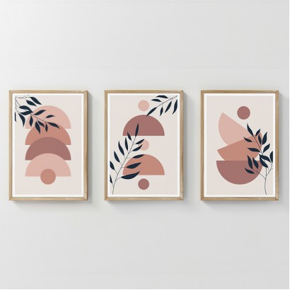 Πίνακας Elun pakoworld τρίπτυχος με ψηφιακή εκτύπωση και πλαίσιο 33x1.5x48εκ