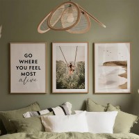 Πίνακας Oralis pakoworld τρίπτυχος με ψηφιακή εκτύπωση και πλαίσιο 33x1.5x48εκ