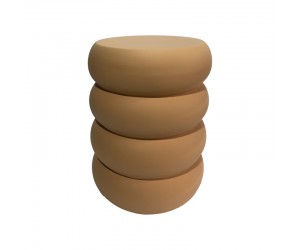 Βοηθητικό τραπέζι Venezia pakoworld MGO  terracotta Φ35x46εκ