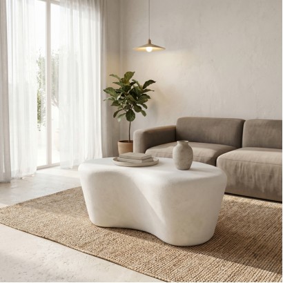 Τραπέζι σαλονιού Fedris pakoworld mdf λευκό 80x70x34εκ Τραπέζι σαλονιού Fedris pakoworld mdf λευκό 80x70x34εκ