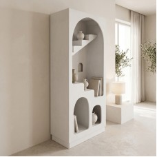 Βιβλιοθήκη-ραφιέρα Boolten pakoworld mdf λευκό 80x38x190εκ Βιβλιοθήκη-ραφιέρα Boolten pakoworld mdf λευκό 80x38x190εκ