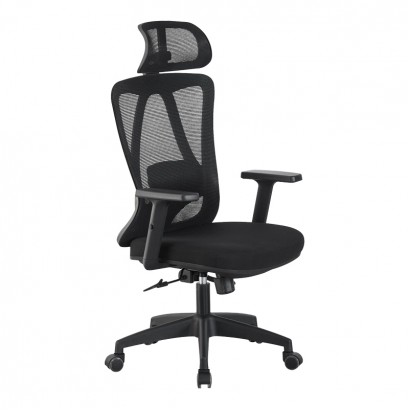 Καρέκλα γραφείου διευθυντή Magida pakoworld mesh μαύρο 58.5x66x115-125εκ Καρέκλα γραφείου διευθυντή Magida pakoworld mesh μαύρο 58.5x66x115-125εκ