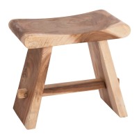 Σκαμπό Saddle pakoworld suar ξύλο σε φυσική απόχρωση 50x30x50εκ Σκαμπό Saddle pakoworld suar ξύλο σε φυσική απόχρωση 50x30x50εκ