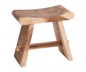 Σκαμπό Saddle pakoworld suar ξύλο σε φυσική απόχρωση 50x30x50εκ Σκαμπό Saddle pakoworld suar ξύλο σε φυσική απόχρωση 50x30x50εκ