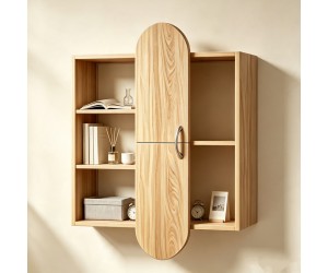 Ραφιέρα τοίχου Jonna pakoworld sonoma MDF 60x10x80εκ Ραφιέρα τοίχου Jonna pakoworld sonoma MDF 60x10x80εκ